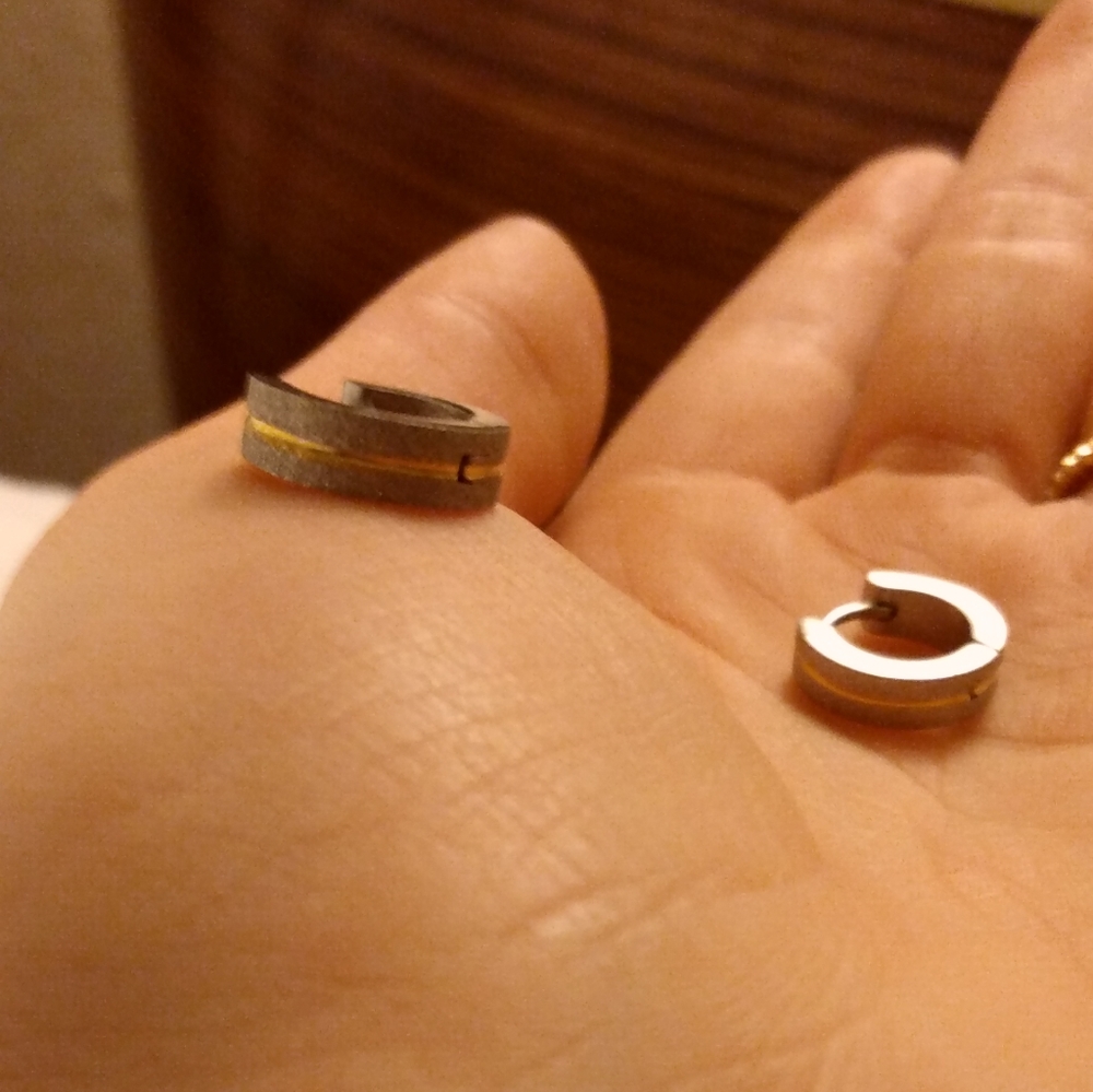 Small hoop earrings